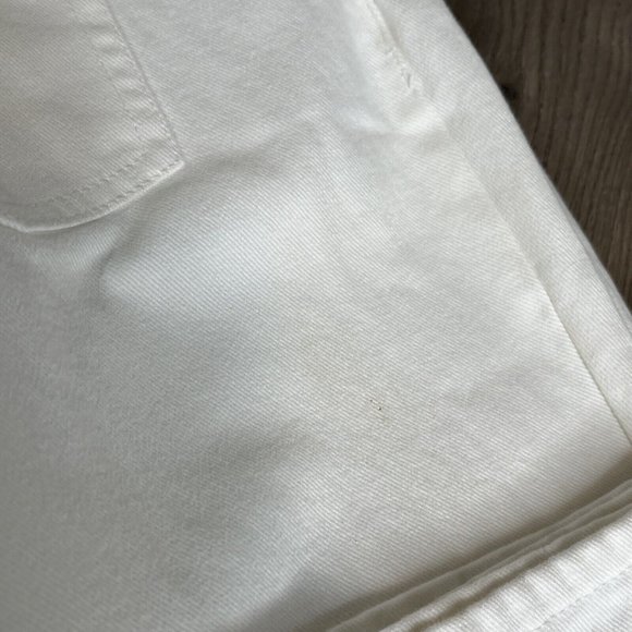 Anne Klein Jeans Womens 14 White 5 Pocket Jeans Embroidery detail at Hem - Picture 13 of 14